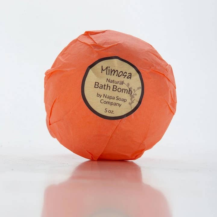 Bath Bomb – Mimosa, 12 Piece Case Pack for wholesale by Napa Soap Company