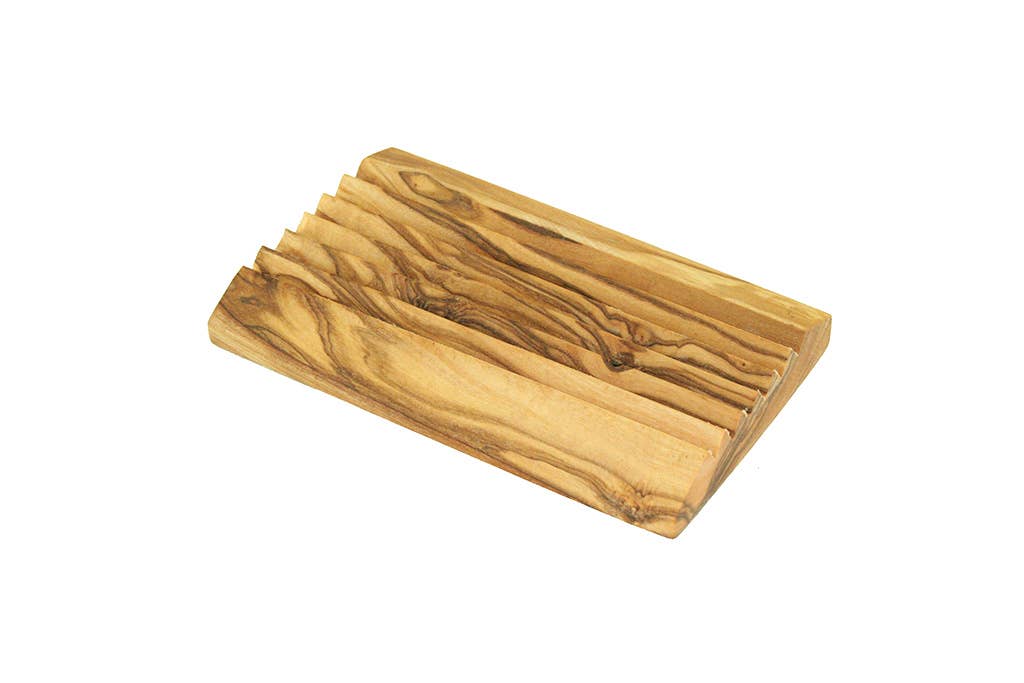 olivenholz-erleben – Großhandel Badeseifenschale – Seifenablage Rille2