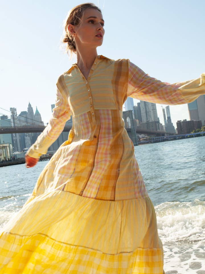 Chelsea Dress Yellow for wholesale by Guadalupe Design