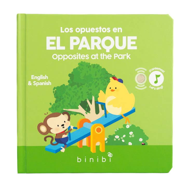 Binibi - Wholesale Book - Kids - Bilingual Music Book About Opposites: Opuestos en el parque