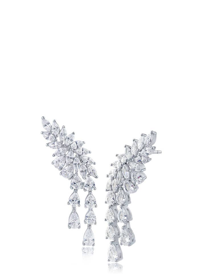 Marquise CZ Waterfall Earrings for wholesale by CZ by Kenneth Jay Lane