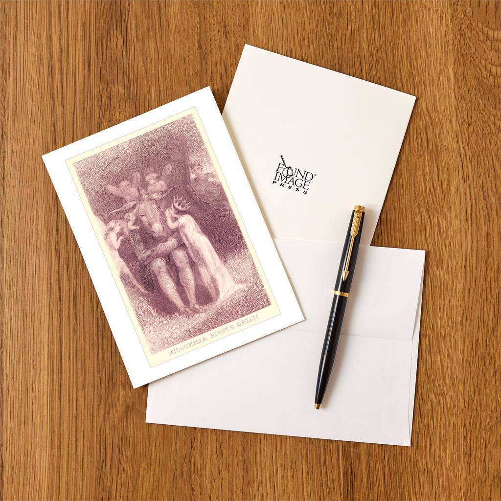 Found Image Press - Vente Assortiments de papeterie/cartes - Carte de vœux LT-37 Scène de Songe d'une nuit d'été1