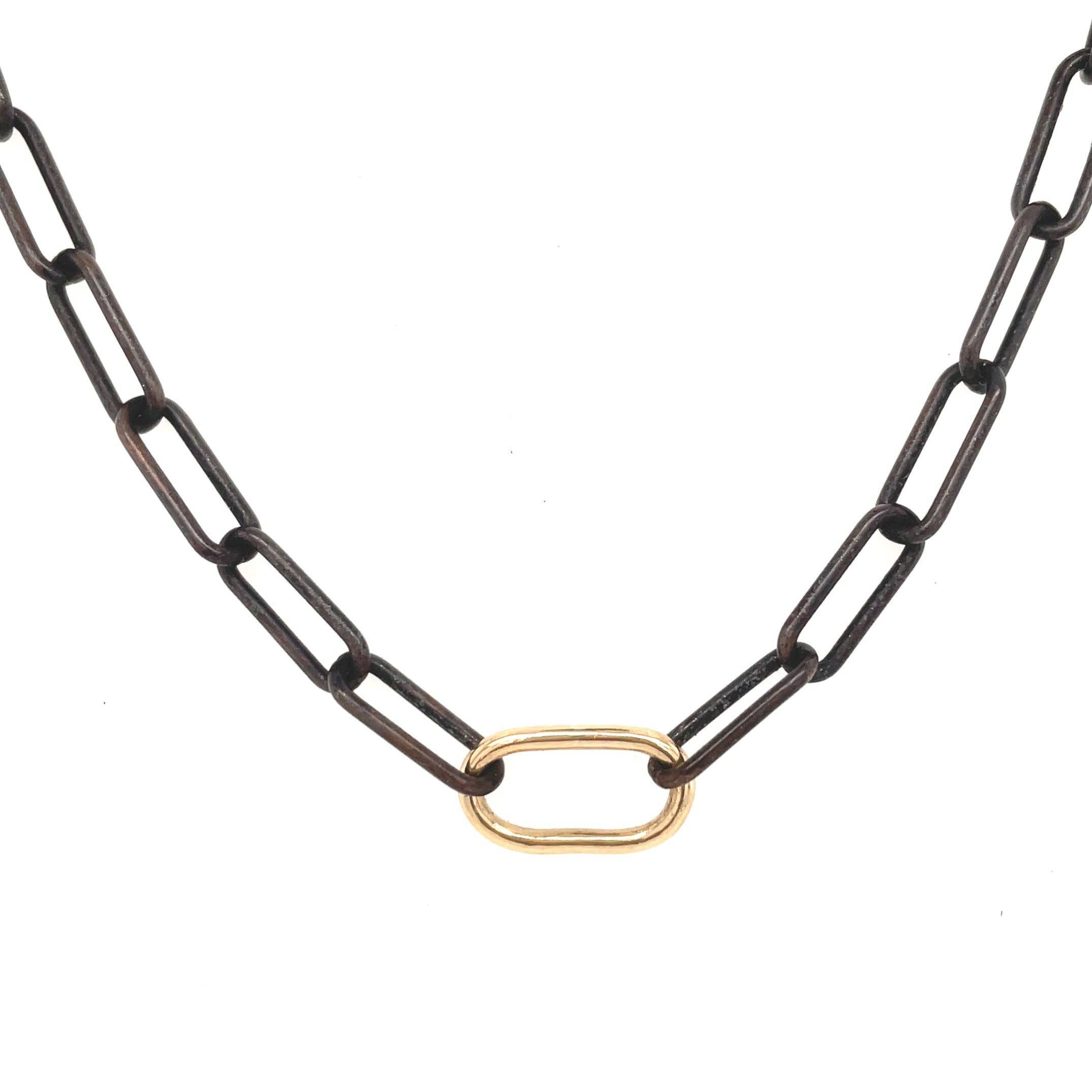 Flavia Bennett Designs - Wholesale Link & Chain Necklace - Round Paperclip Chain Necklace1