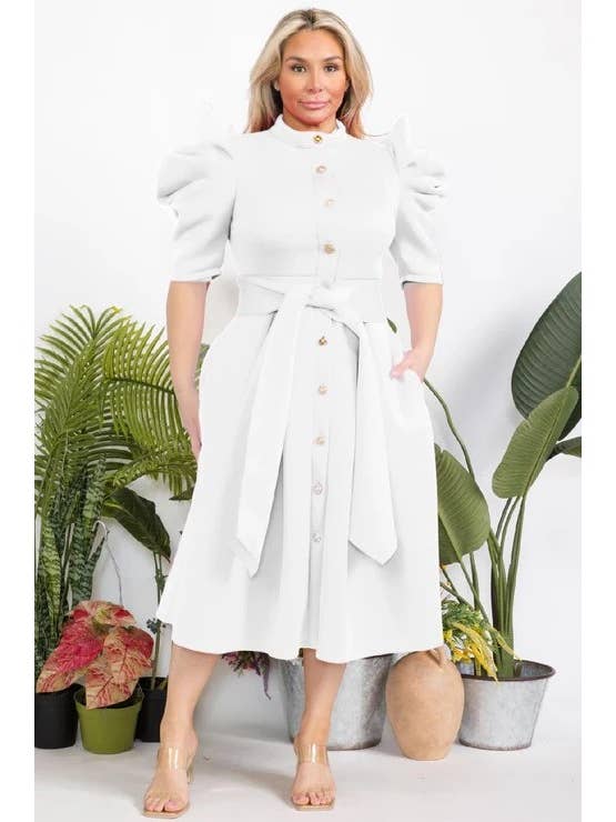 PLUS-buttons down for wholesale by FashionShowcase