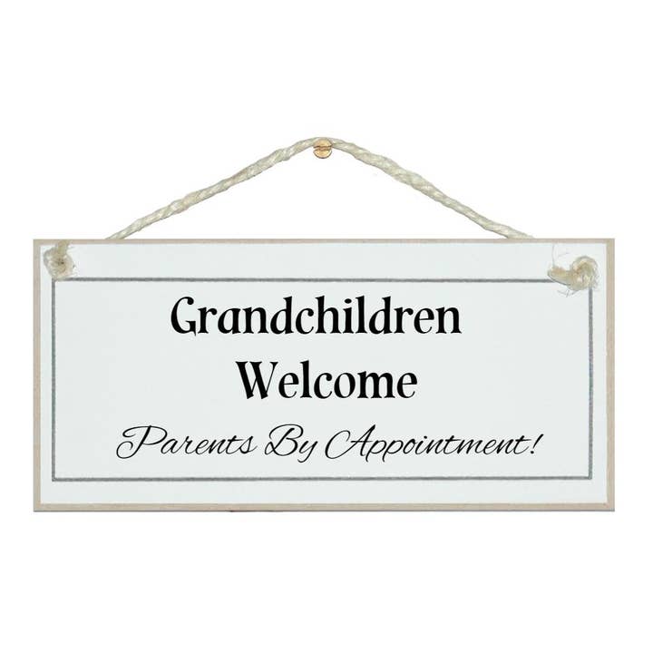 Enkelkinder sind willkommen... Kinder Schilder für den Großhandel von Crafty Clara