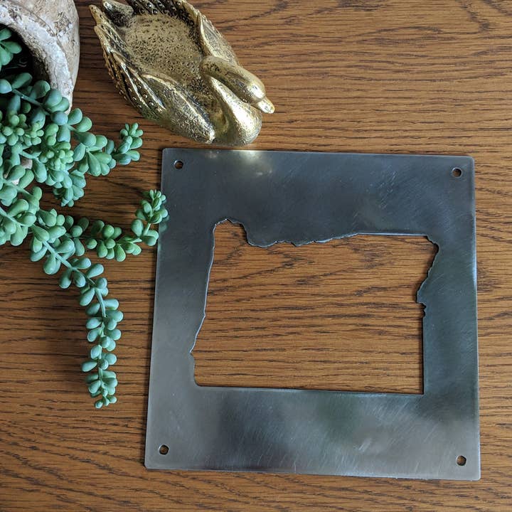 Letrero de metal con forma de estado recortado, todos los estados para venta al por mayor de CCR Custom Metals