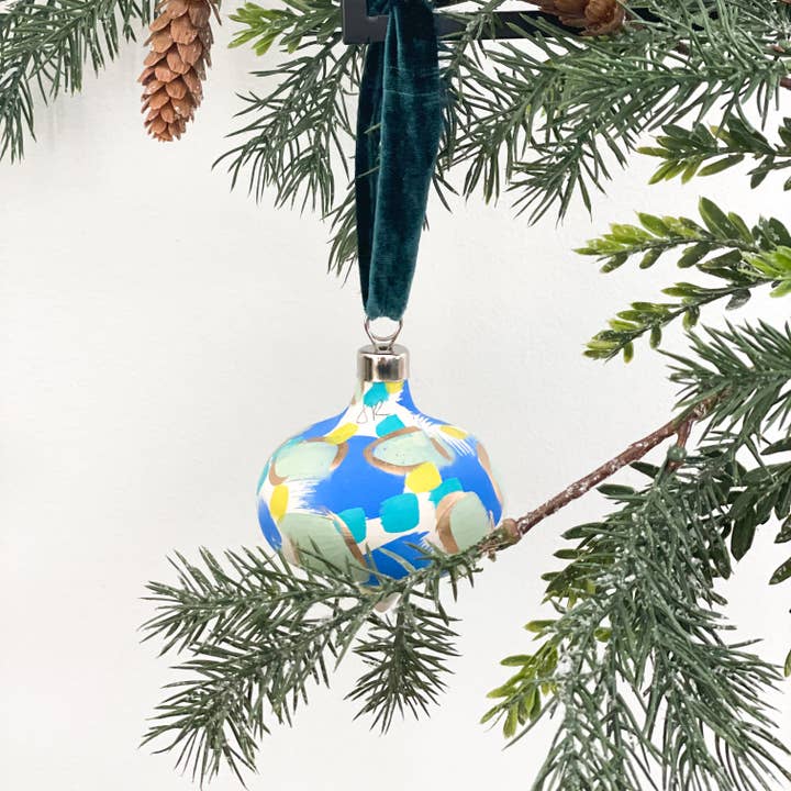 Blue Ornament for wholesale by Jessica Reynolds Art