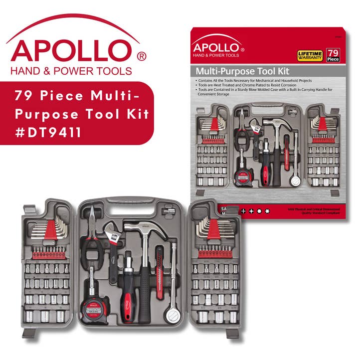 Apollo Tools - Wholesale Tool Set - 79 Piece Multi-Purpose Tool Kit2