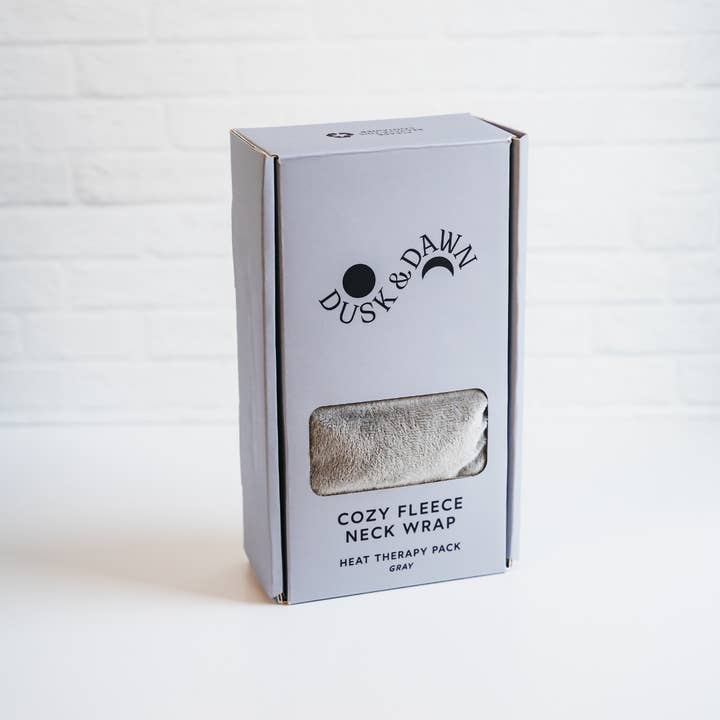 Giften Market - Wholesale Hot/Cold Compress - Cozy Fleece Neck Wrap - Gray - Heat Therapy Pack - Get Well4