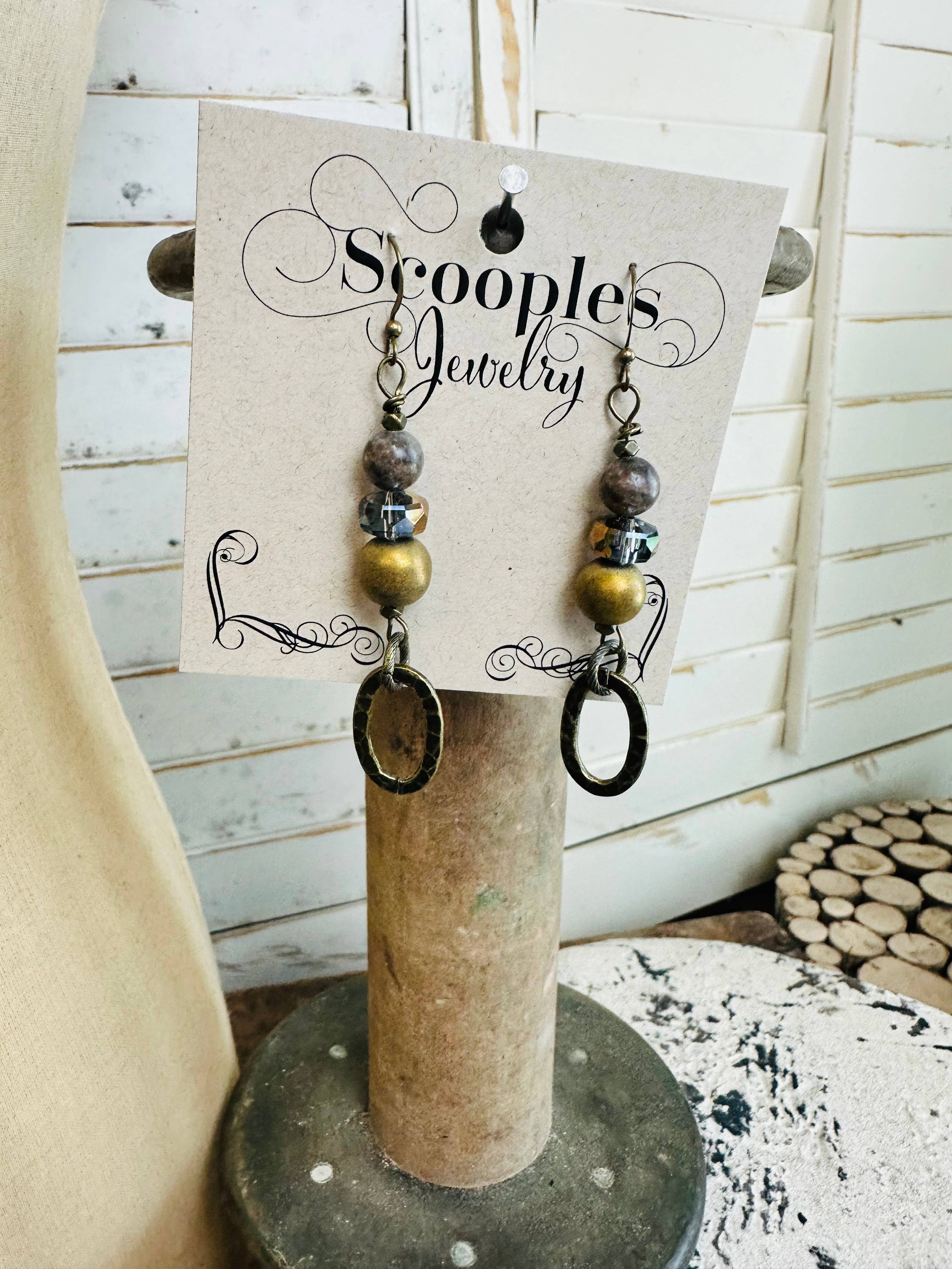 Scooples Jewelry - Wholesale Dangle Earrings - Copper Sable -Ear4