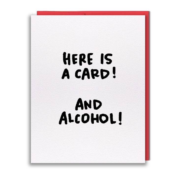 Greeting Card - Pen15 - Card & Alcohol for wholesale by studio vcky