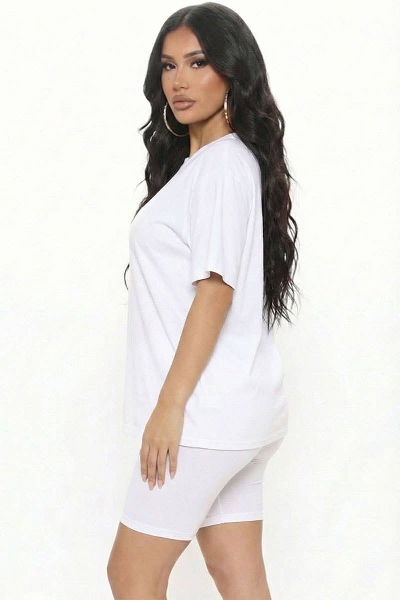 CAPELLA APPAREL - Wholesale Activewear Set - Women's - Loose Fit Top & Bike Shorts Set61