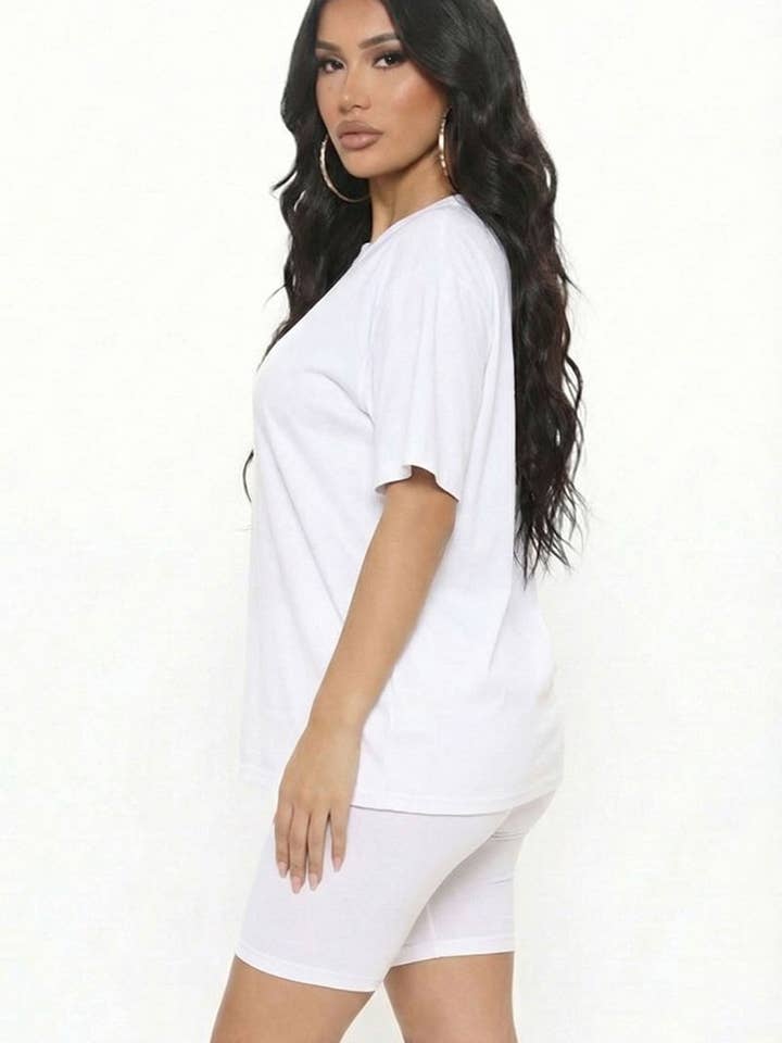 CAPELLA APPAREL - Wholesale Activewear Set - Women's - Loose Fit Top & Bike Shorts Set61