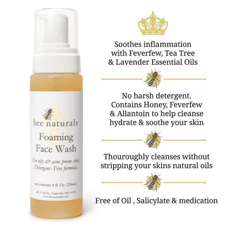 Bee Naturals - Wholesale Facial Cleanser - Foaming Face Wash Best for Oily Skin3