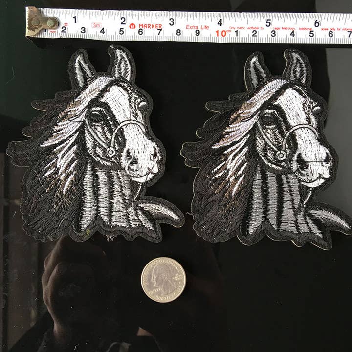 UNISHE - Vendita all'ingrosso Toppe - Toppe termoadesive fai da te di ispirazione etnica Sweat Blood Horse Design8