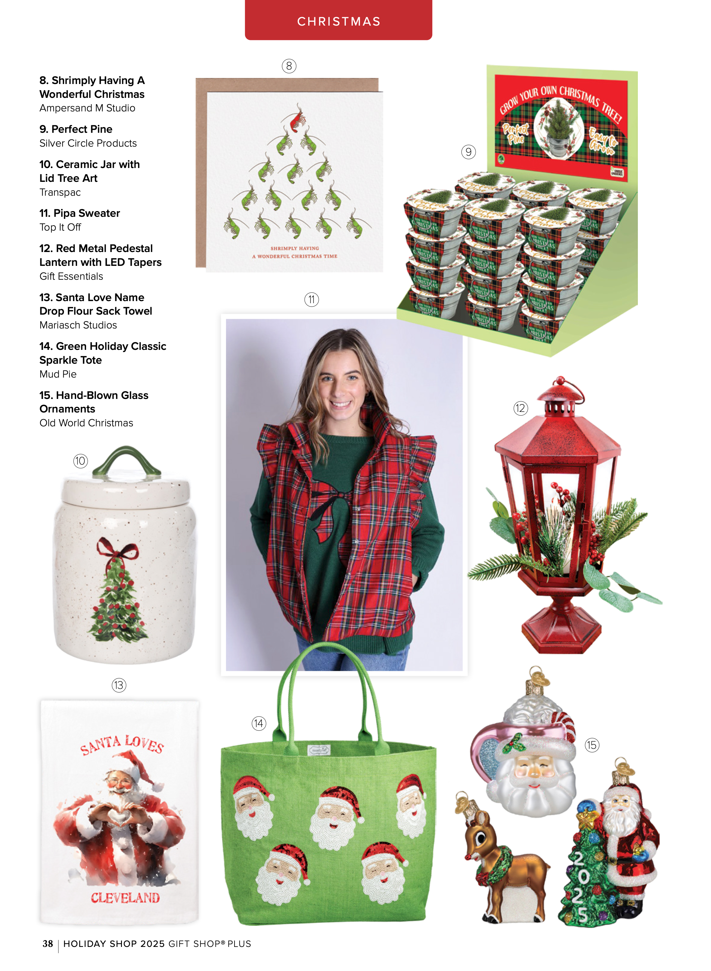 Ampersand M Studio - Wholesale Christmas Card - Shrimply Having Wonderful Christmas Greeting Card2