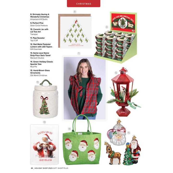 Ampersand M Studio - Wholesale Christmas Card - Shrimply Having Wonderful Christmas Greeting Card2