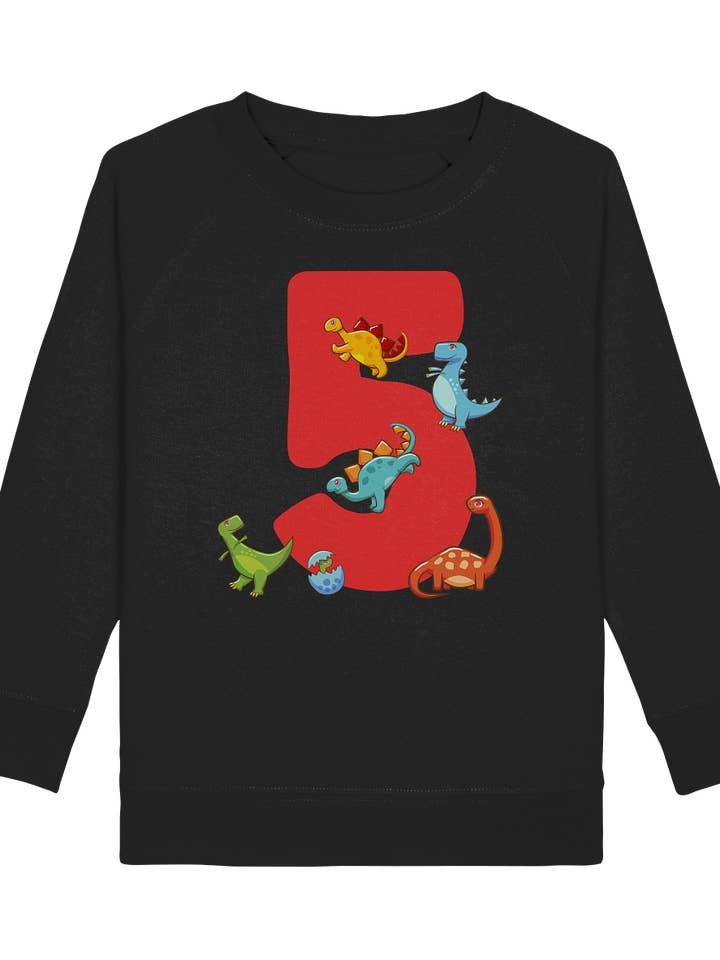 5. Geburtstag Dinosaurier Geschenk Dino 5 Jahre Sweatshirt für den Großhandel von Tigerlino®