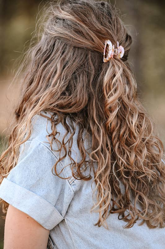 Hairjewelz by Elle - Wholesale Hair Clip - Women's - Hair Clip - Colourclaw S "Marble Rose Gold"1