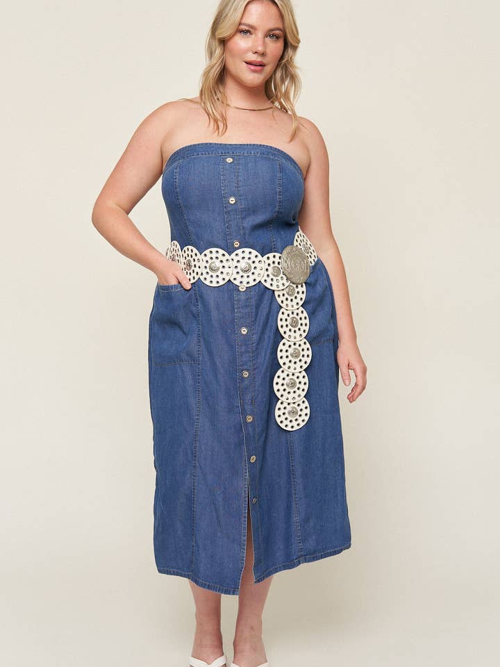 Tahoma Tencel Denim Dress for wholesale by What Lo Wants