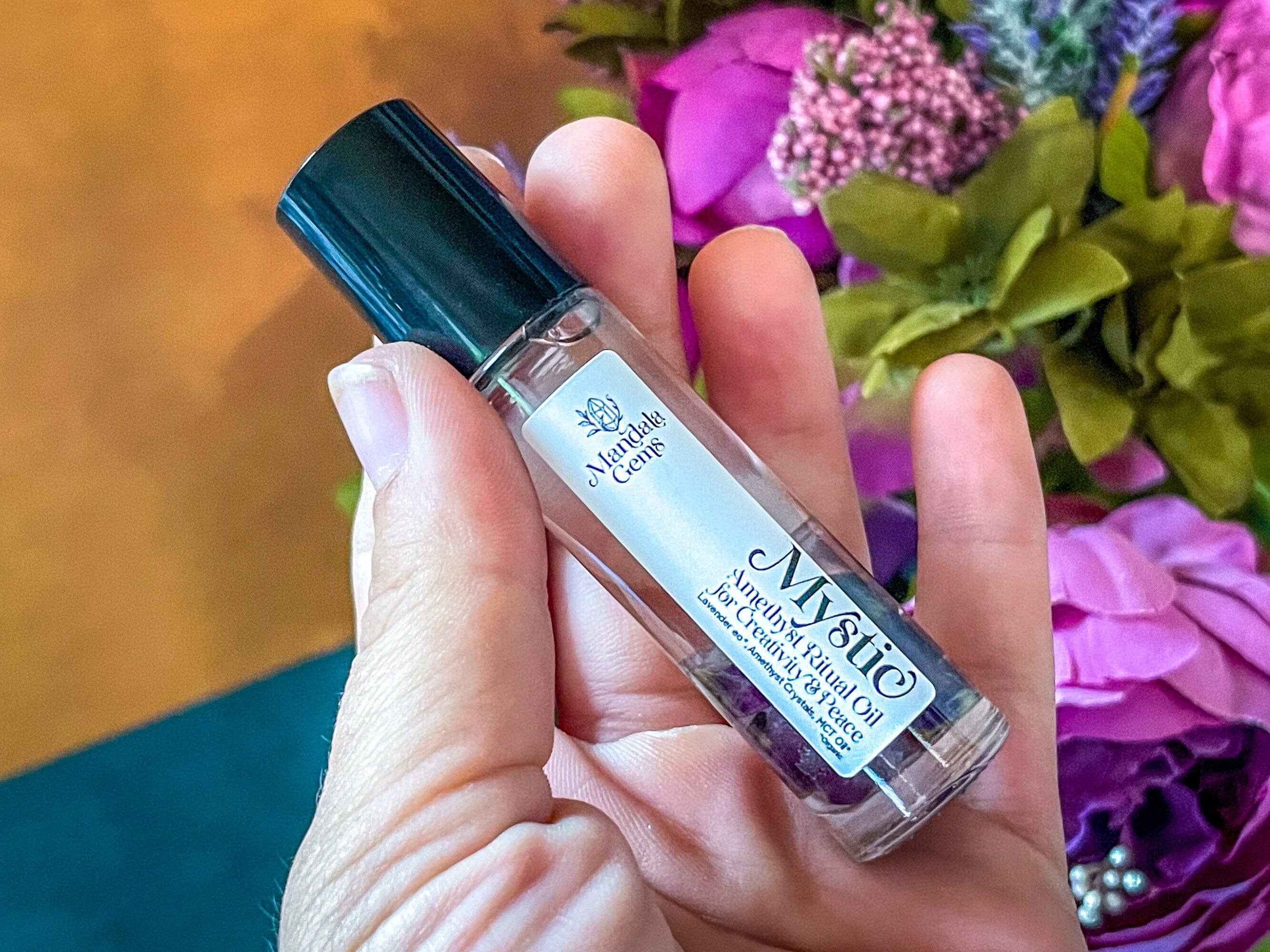 Mandala Gems – wholesale Essential oil roll-on – MYSTIC Roll On With Amethyst & Lavender essential oil roller6