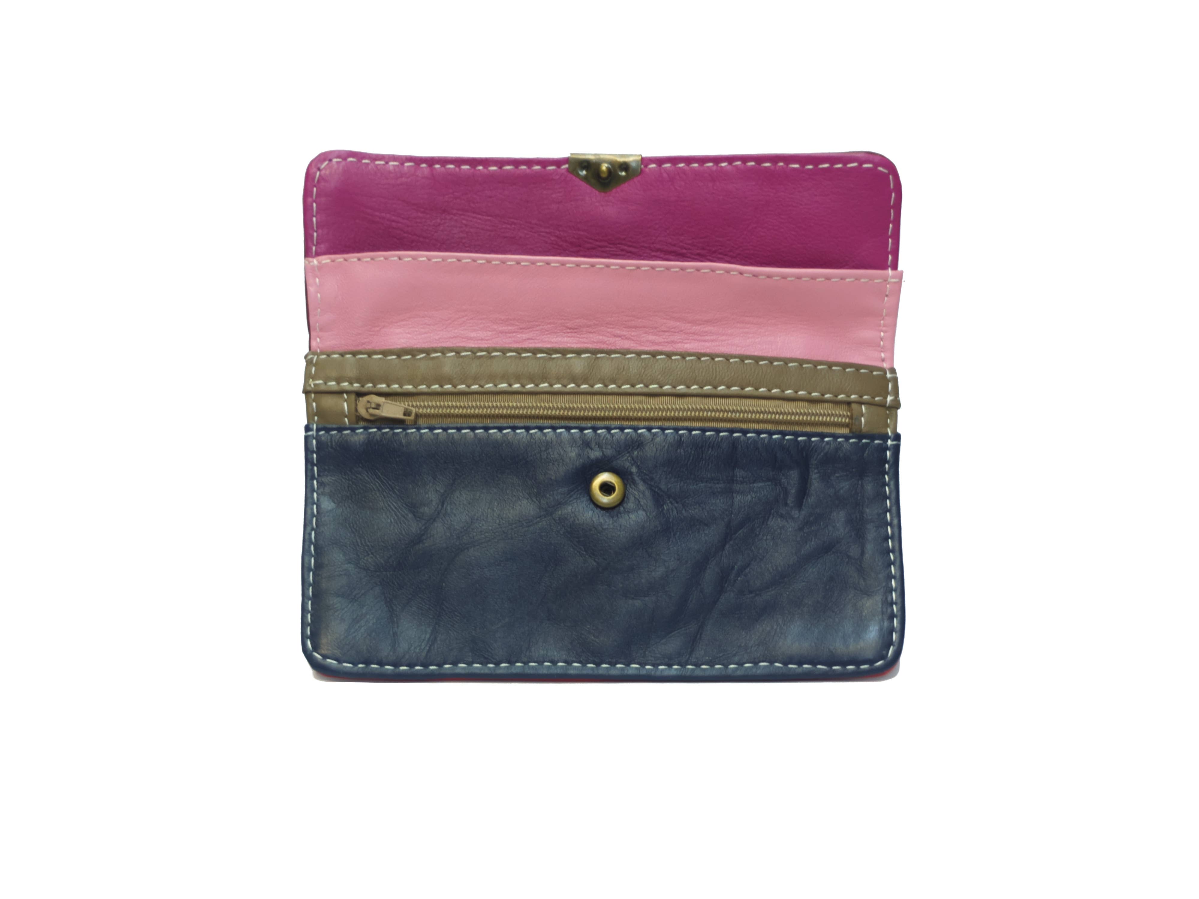 Royal marais - Vente Porte-monnaie – unisexe - porte monnaie multi poches en cuir Pm401721