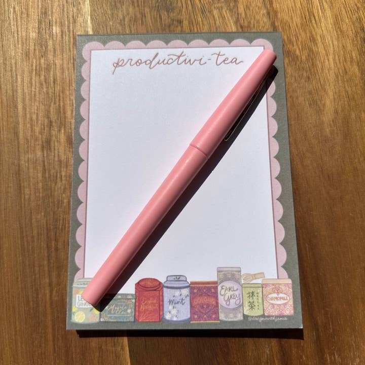 Designs with Jamie - Wholesale Notepad - Productivitea Notepad2