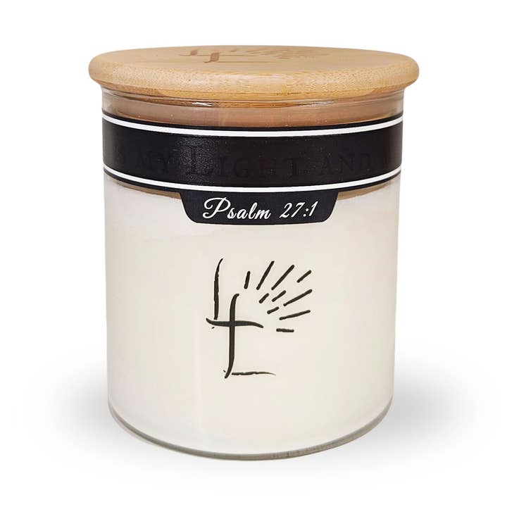 Lord's Light Candle - Wholesale Jar/Filled Candle - Christian Soy Candle 14oz -Light & Reveal Hidden Bible Verse1