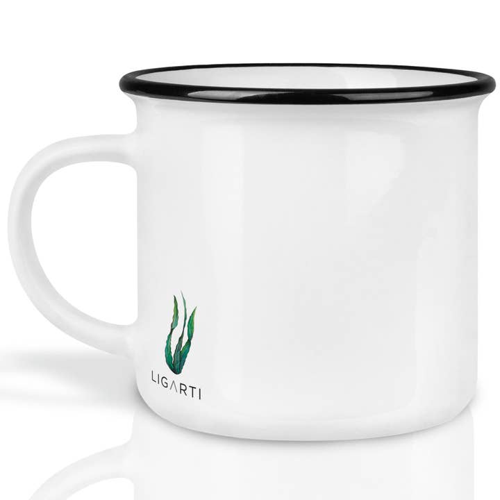 LIGARTI - Wholesale Coffee Mug - Ceramic mug — ocean meeting - turtle & sea lion