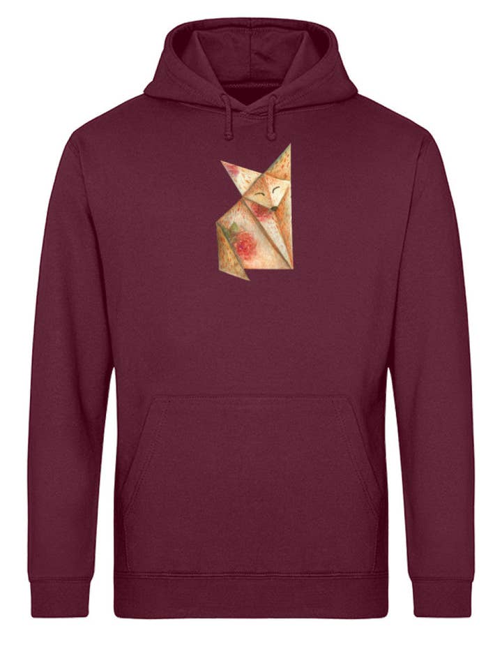 Folded Fox Flower - sudadera básica orgánica unisex para venta al por mayor de Uwaldu