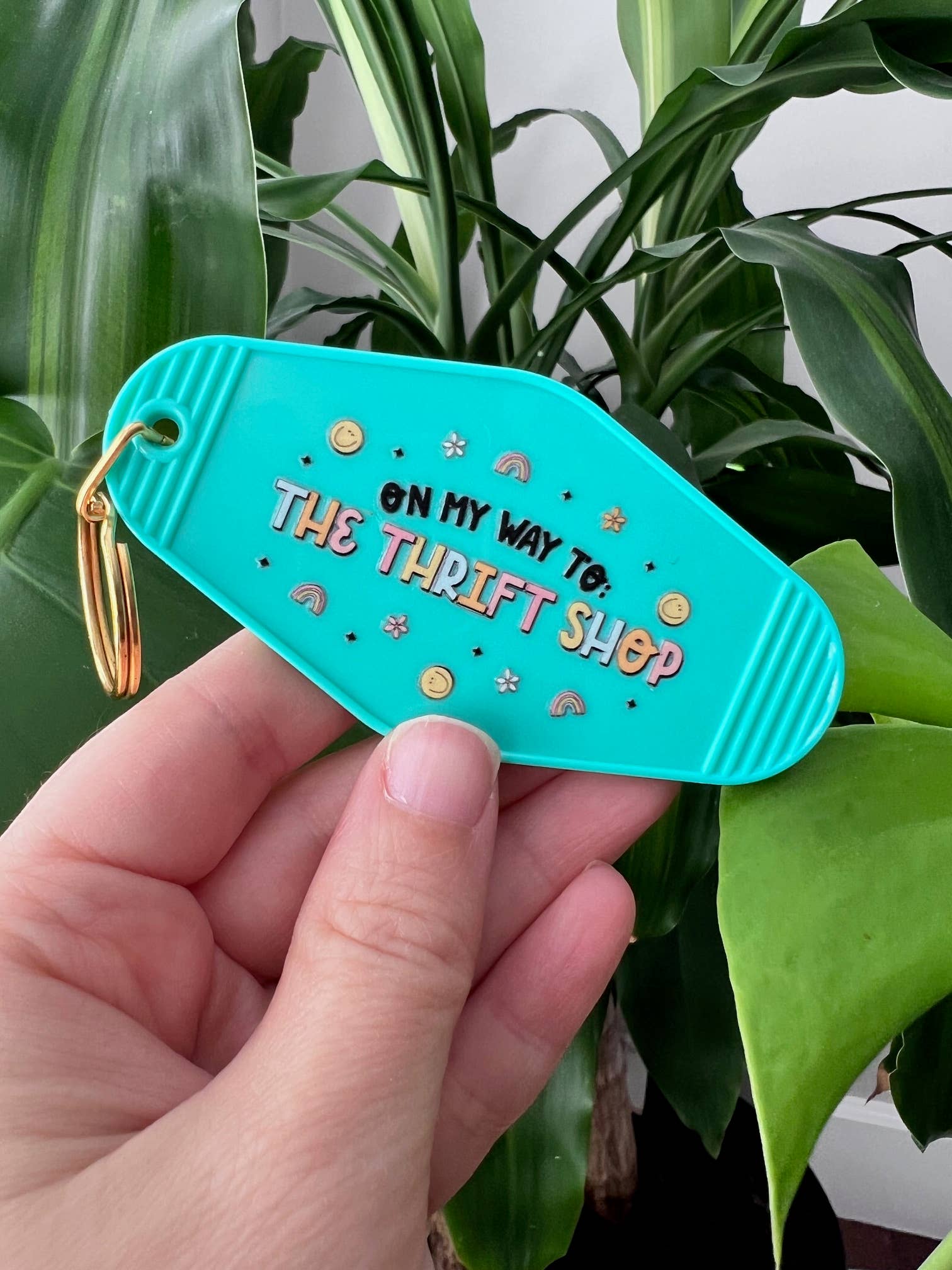 Glitter Paper Scissors - Wholesale Keychain - Women's - On my way to the Thrift Store Keychain0