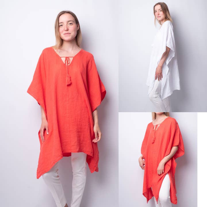 Tunique en lin 15966978 pour la vente par Cecile Wang