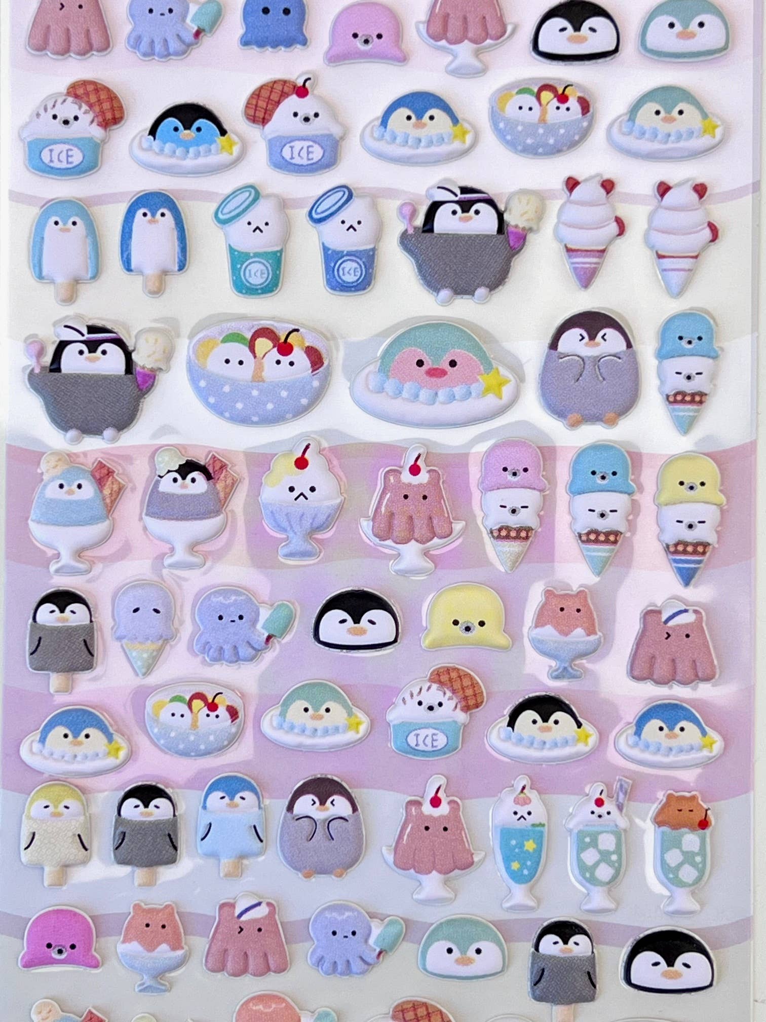 BCmini - Wholesale Sticker - 11024 Tiny Animal Puffy Assorted Stickers-1210