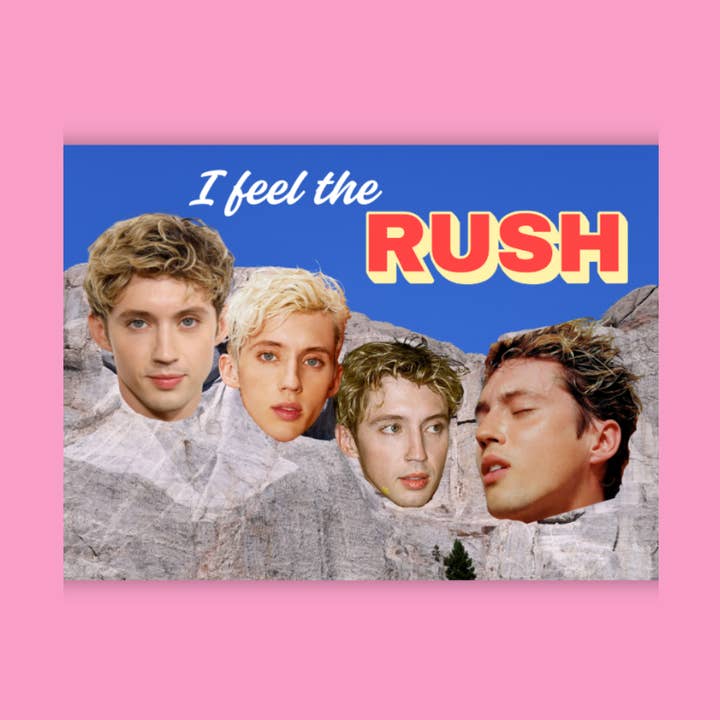 I Feel the Rush Troye Sivan sticker for wholesale by Charlie's