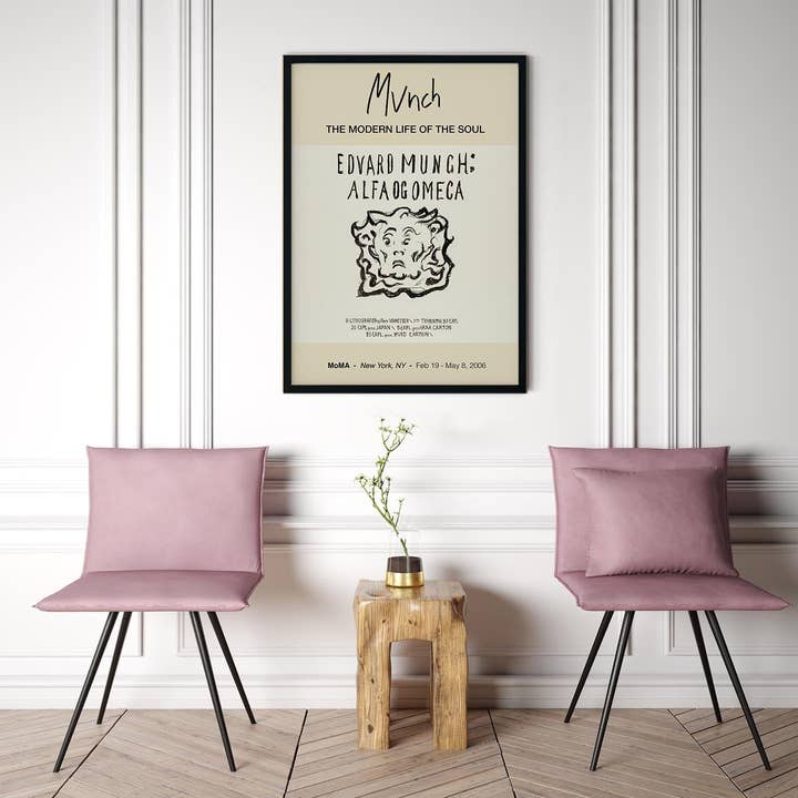 Expositie Poster Alpha en Omega Munch voor wholesale door Rock Paper Scissors Wall Art