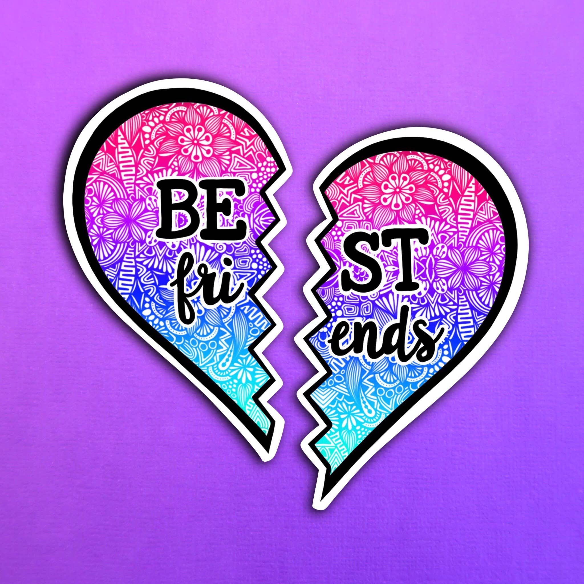 Zenspire Designs - Wholesale Sticker - Best Friends Sticker (WATERPROOF)
