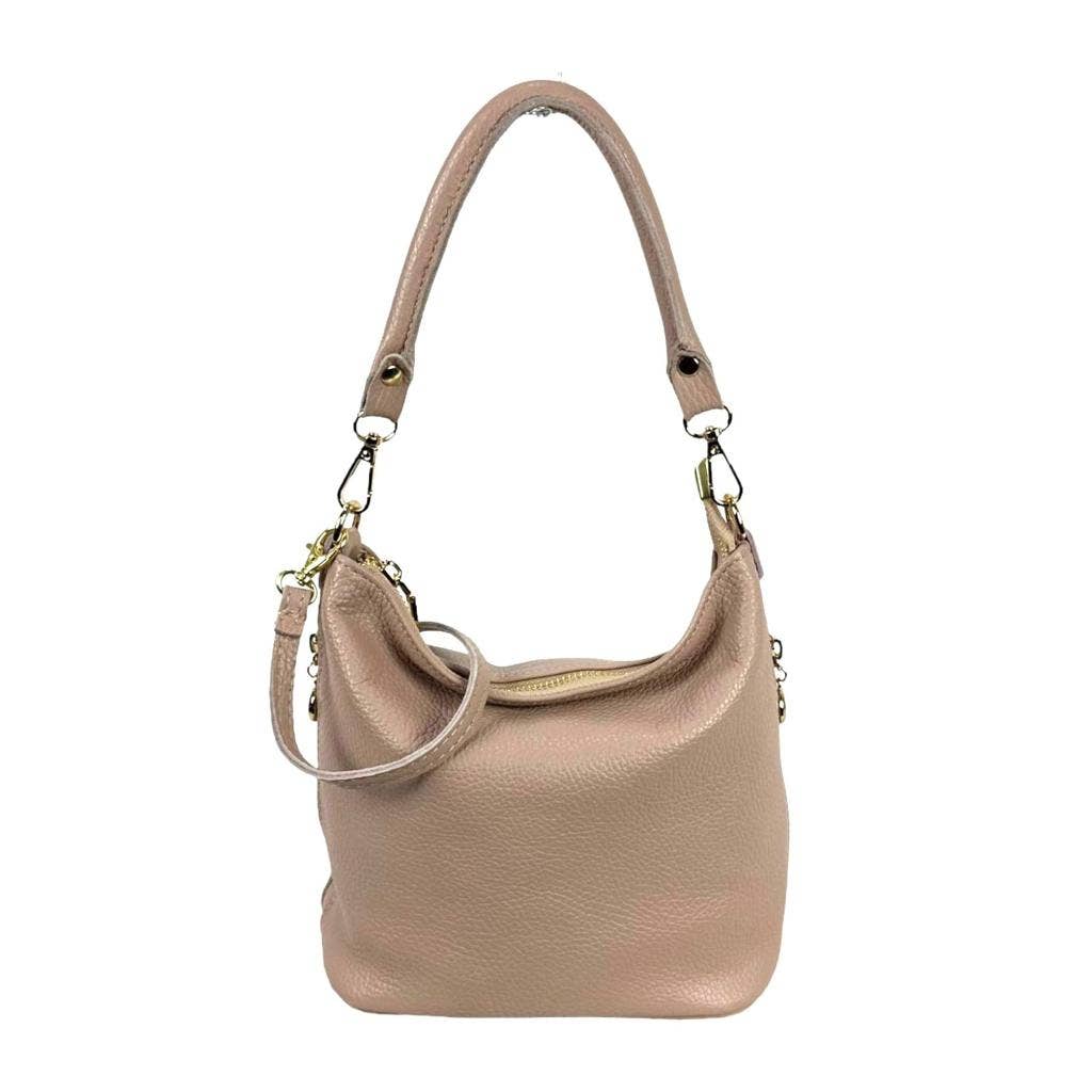 Chenson & Gorett – Engroshandel Skuldertaske – til kvinder – Lædertaske med dekorative lynlåse på siderne0