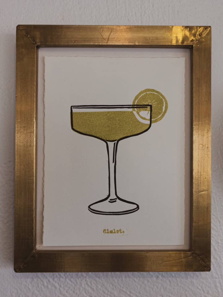 Gimlet Mini Original Handgepresster Druck für den Großhandel von Sharell Katelynn