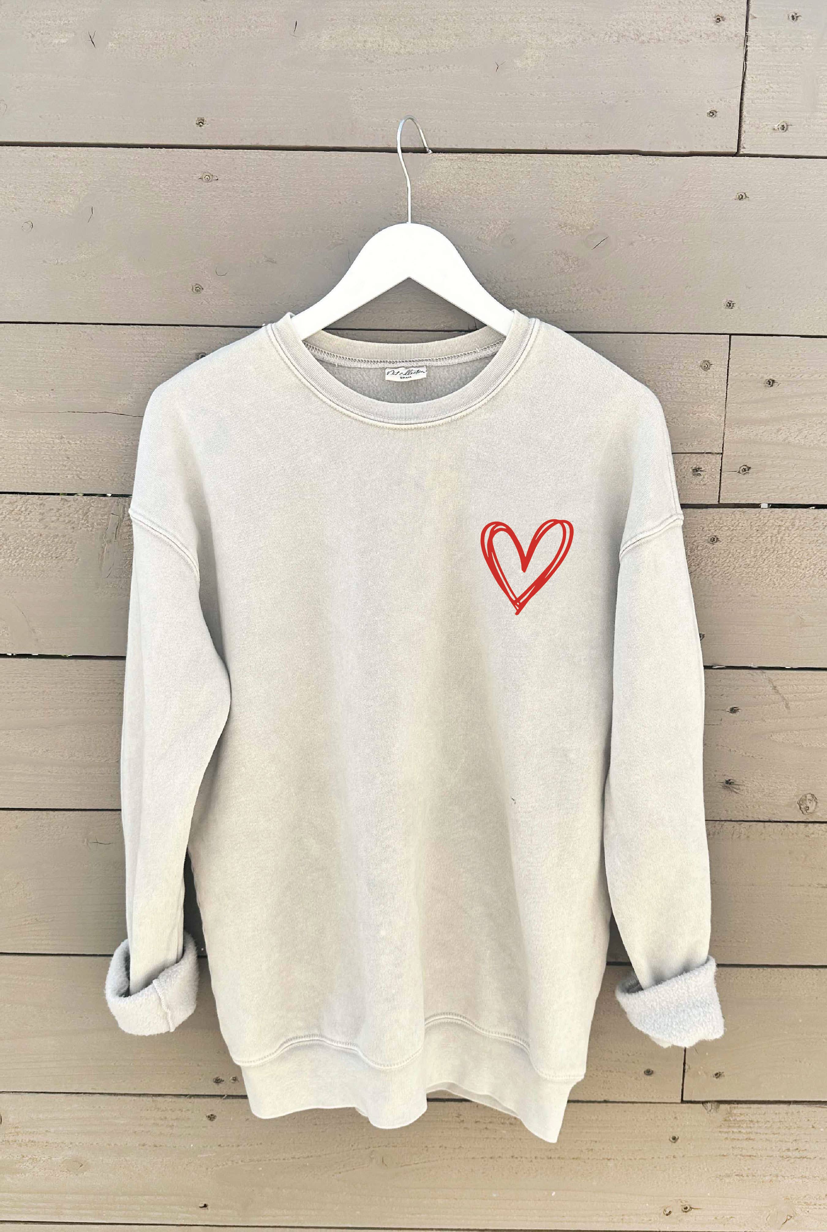 OAT COLLECTIVE - Vendita all'ingrosso Felpa stampata - Donna - Felpa con grafica minerale HEART5