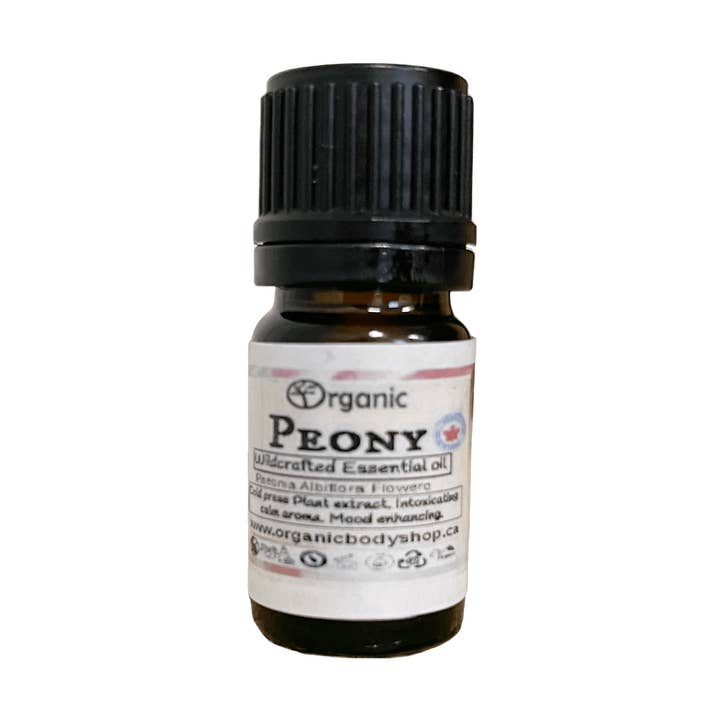 Peony Essential oil. Wildcrafted.Ontario for wholesale by Organic Body Shop