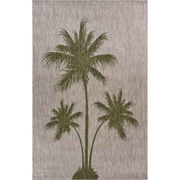 Catherine Green Coastal Palm Tree Indoor/Outdoor Area Rug for wholesale by LR Home