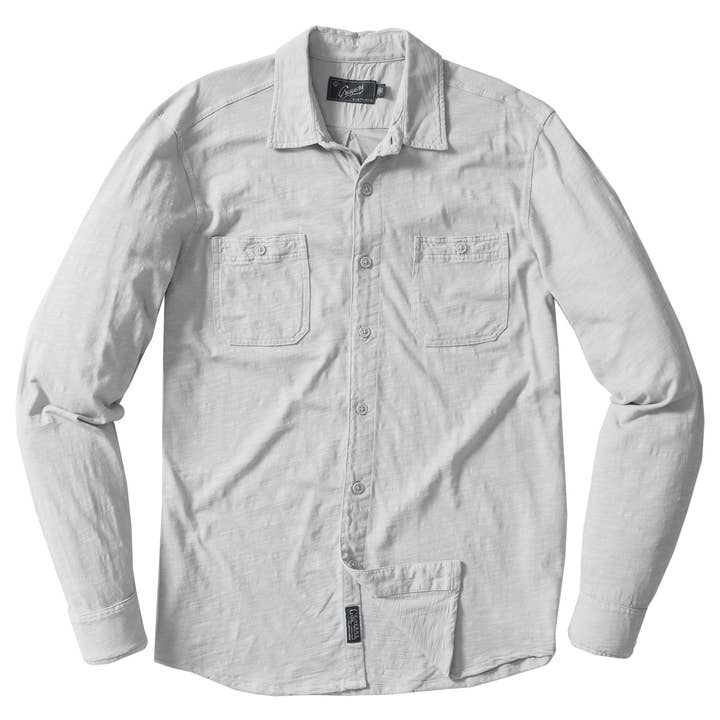 Flex Everyday Knit Shirt - Glacier Gray for wholesale by Grayers