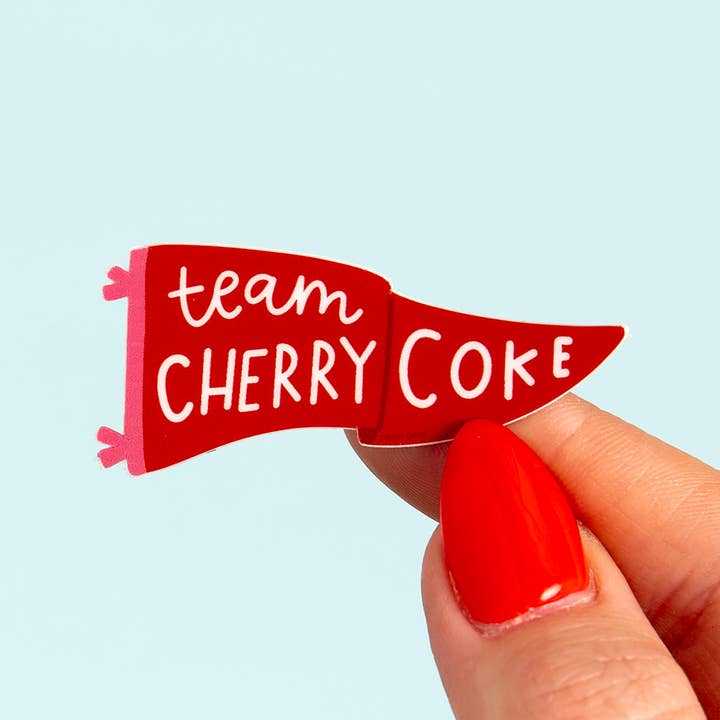 Team Cherry Coke Decal Sticker for wholesale by Pippi Post