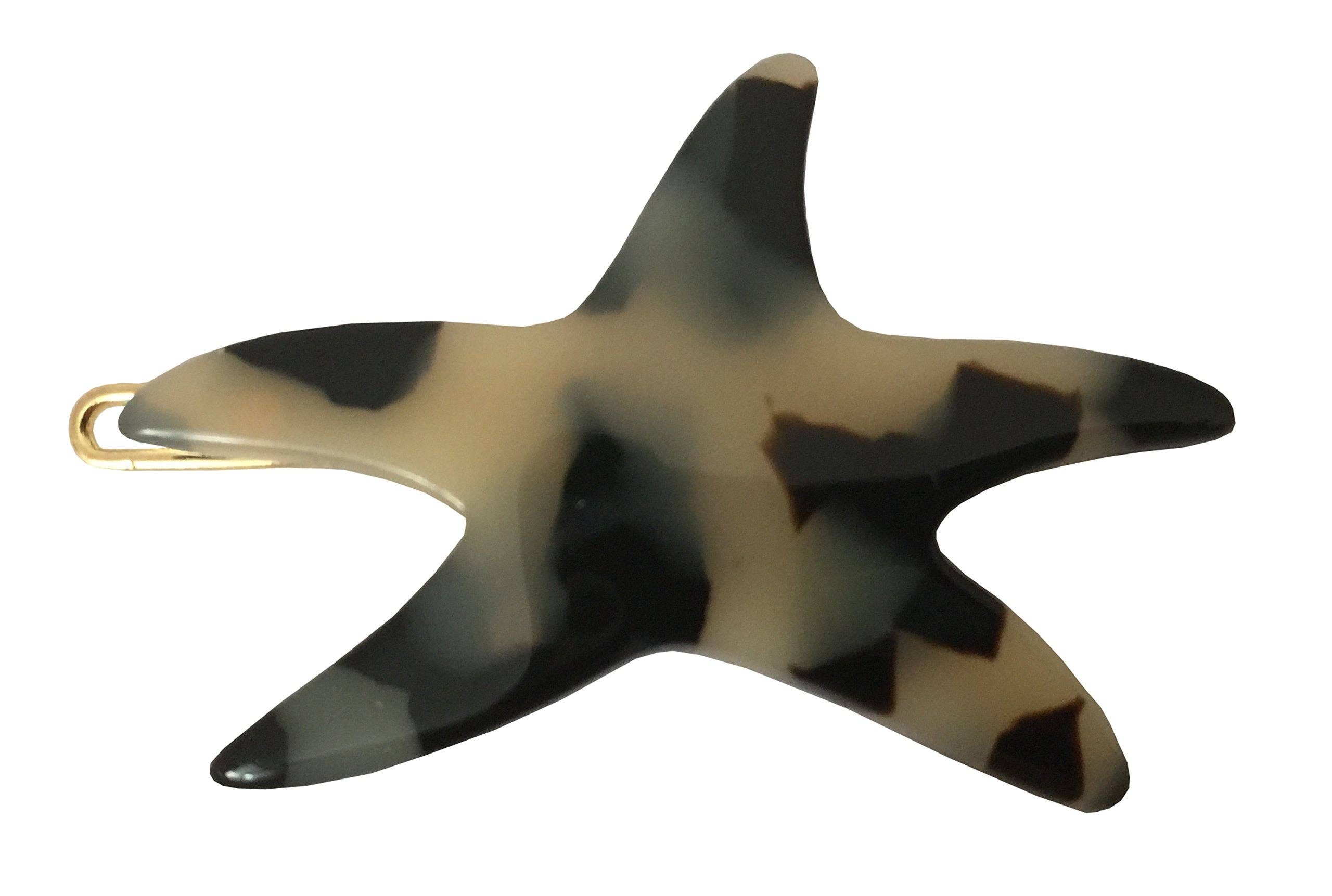 Parcelona - Wholesale Barrette - Women's - French Amie Star Small Celluloid Handmade Hair Slide Barrette With Snap Clips3