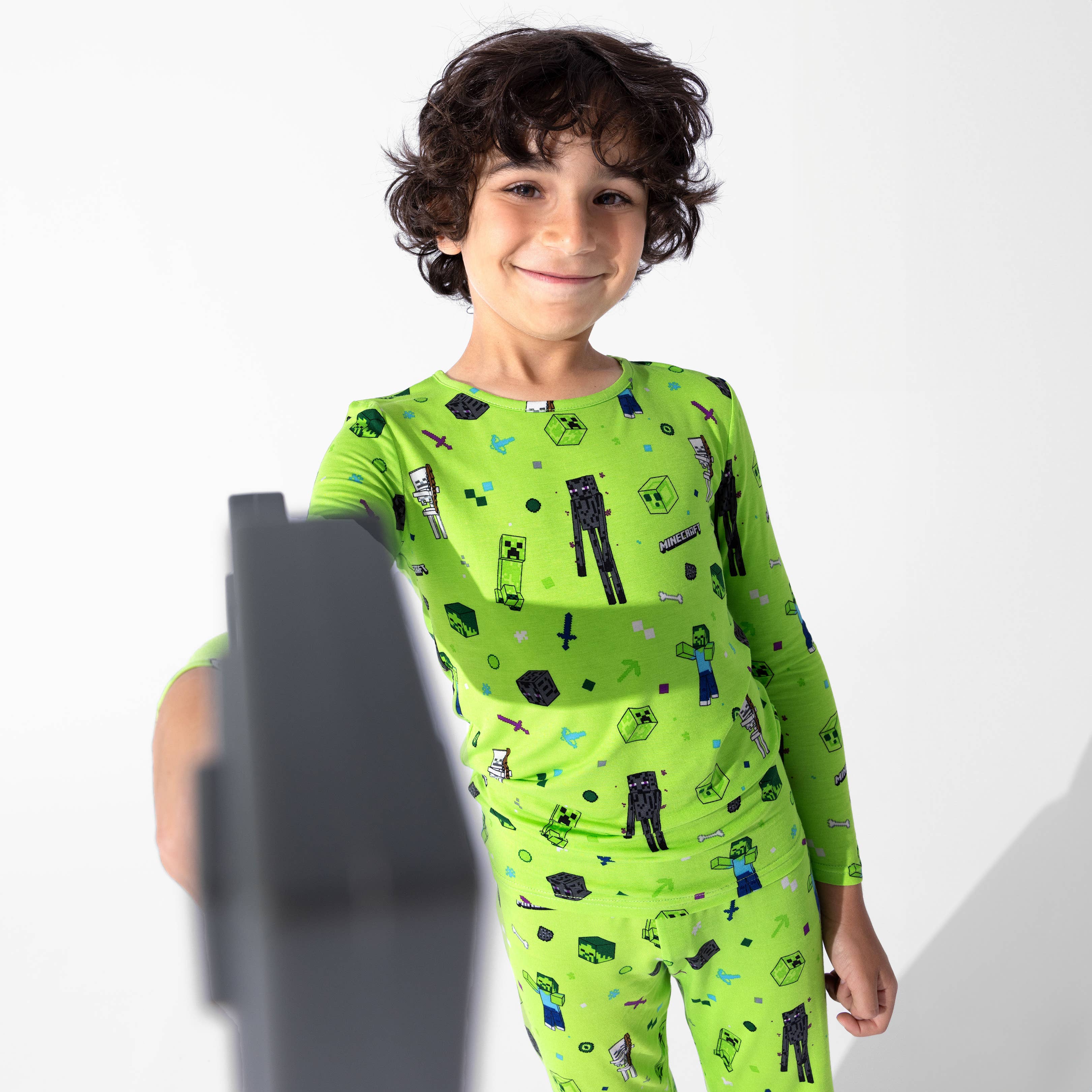 Bellabu Bear - Wholesale Sleepwear Set - Kids - Minecraft Mob Squad Bamboo Kids Pajamas4