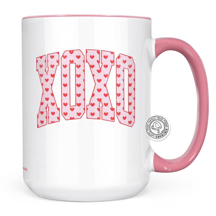 XOXO Valentine's Mug - Valentine's Day Mug, Cute Coquette for wholesale by coco+bie designs