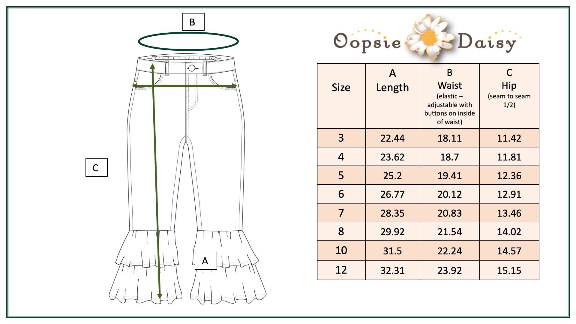 Oopsie Daisy - Wholesale Jeans - Kids - Kids Denim Double Ruffle Jeans5