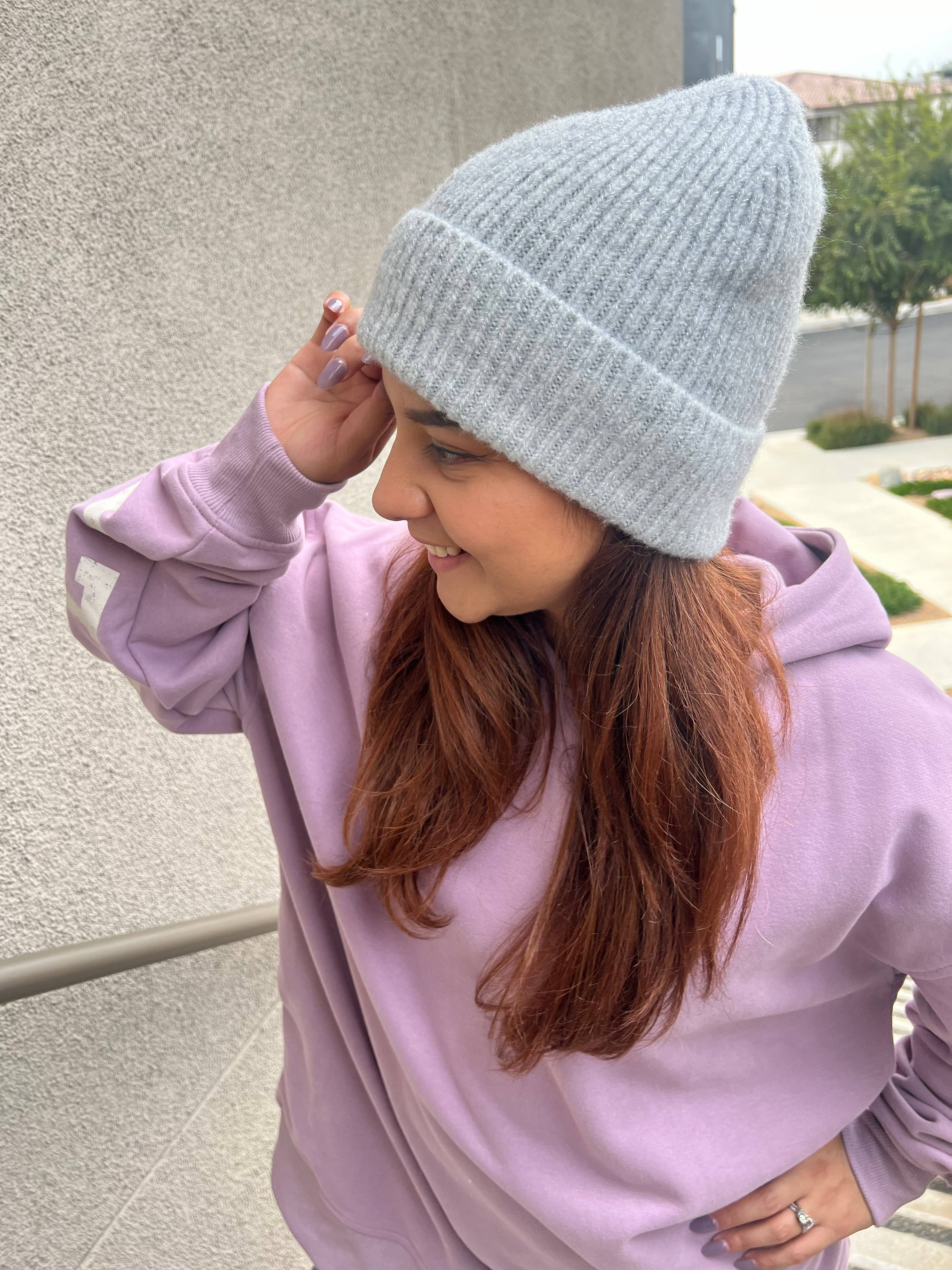 Justin & Taylor – Engroshandel Beanie - Dame – Rich Luxe hue med lurex-detaljer19