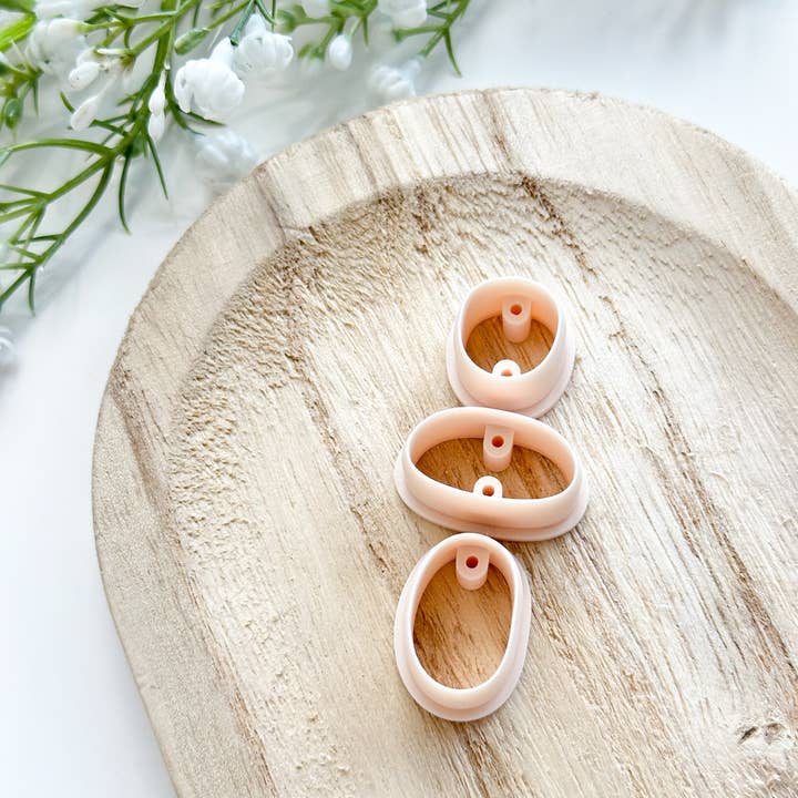 Tera Clay – wholesale Craft tool – Pebbles #2 with Drill Guides Polymer Clay Cutters1