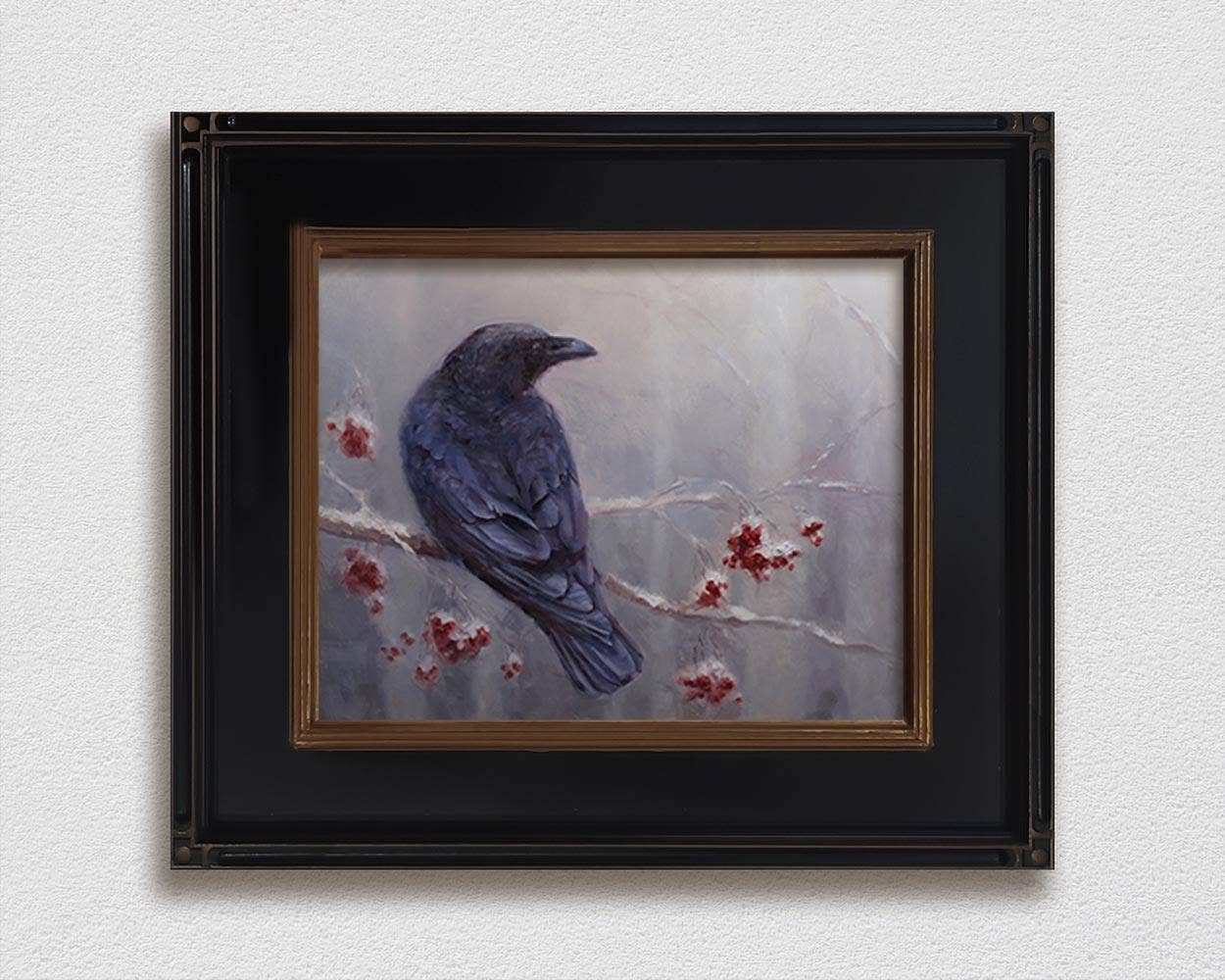 Whitworth Gallery - Wholesale Painting/Drawing - Winter Raven Painting on Canvas3